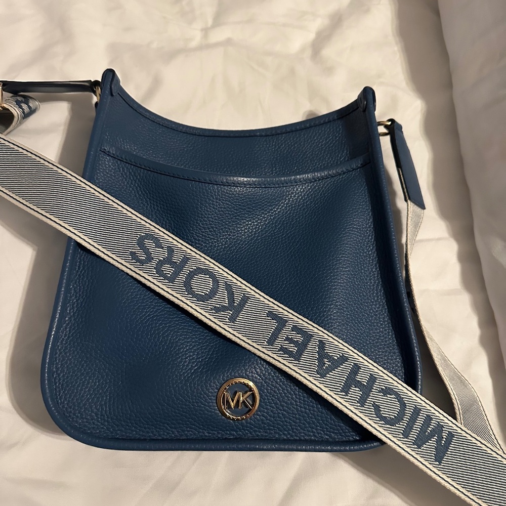 Michael Kors Messenger bag - blue leather. Brand new WOT